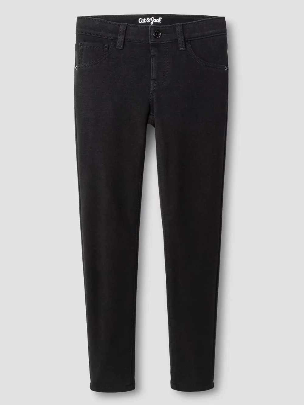 Cat & Jack Black Jeggings For Girls Size S 6/7